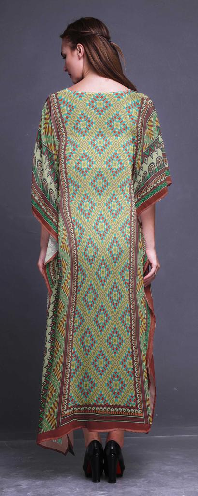 Phagun Indian Traditional Ethnic Womens Long Beach Kaftan Beachwear Bikini Coverup Maxi