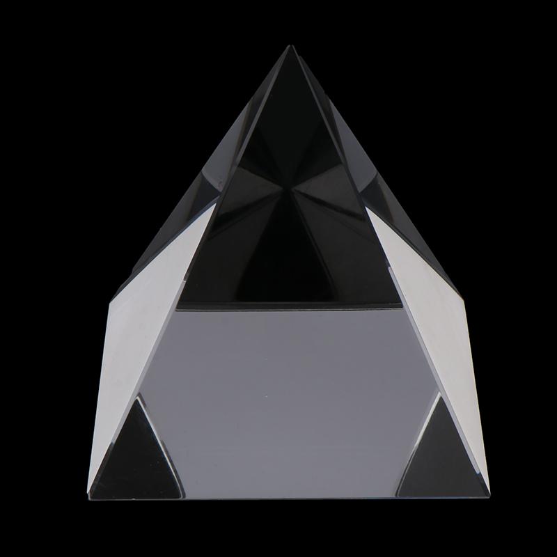 1 шт. прозрачная 4/5/6/7/8 см длина стороны прямоугольная пирамида многогранная призма оптическое стекло белая пирамида