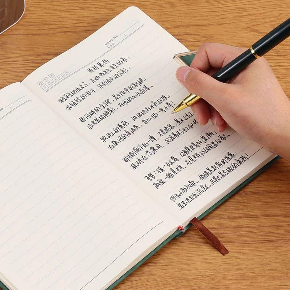 A5 Size A5 Notebook Horizontal Line Loose-Leaf Book New Leather Notebook