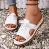 Модные женские шлепанцы Пляжные Удобные Модные сандалии 2024 Лето Новые Уличные С открытым носком На плоской подошве Шлепанцы Легкие Повседневные Слайды