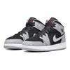 Детские кроссовки Air Jordan 1 Mid SE GS Elephant Toe Серый Черный Белый DM6216-016
