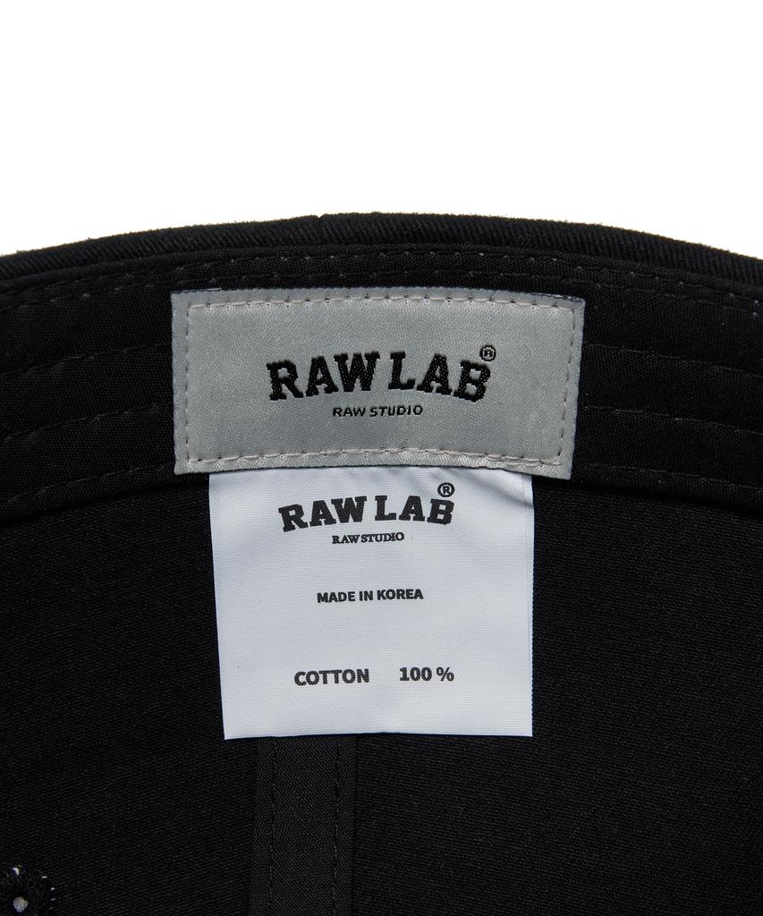 Кепка-бейсболка RAW LAB с богемной вышивкой (черный)