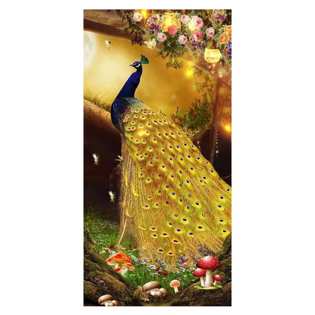 Nordic Animal Colorful Peacock Canvas Paintings Modern Posters and Prints Wall Art Pictures for Living Room Decoration Cuadros