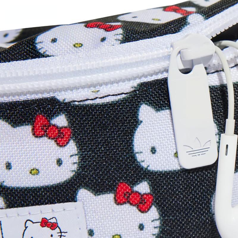adidas Оригиналы Hello Kitty, Коллаборация Спортивная поясная сумка из переработанного полиэстера Обычная Мужская Разноцветная Adidas HK7162