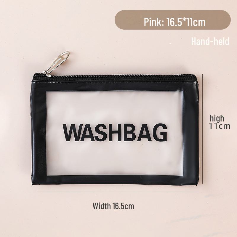 Дорожная косметичка в стиле cross-border ins, водонепроницаемая ПВХ, большая вместимость, идеально подходит для плавания и купания.