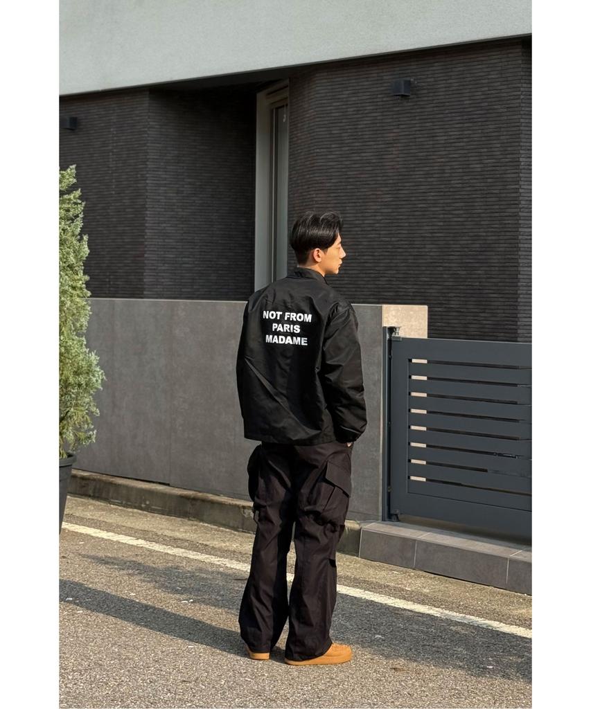 Drole De Monsieur Slogan Jacket La Veste Slogan D0Jas26001Bkx