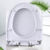 Toilet Cover with Quiet Close Technology Sturdy Anti-Shift Design Quick Release Secure Fit Toilet Lid