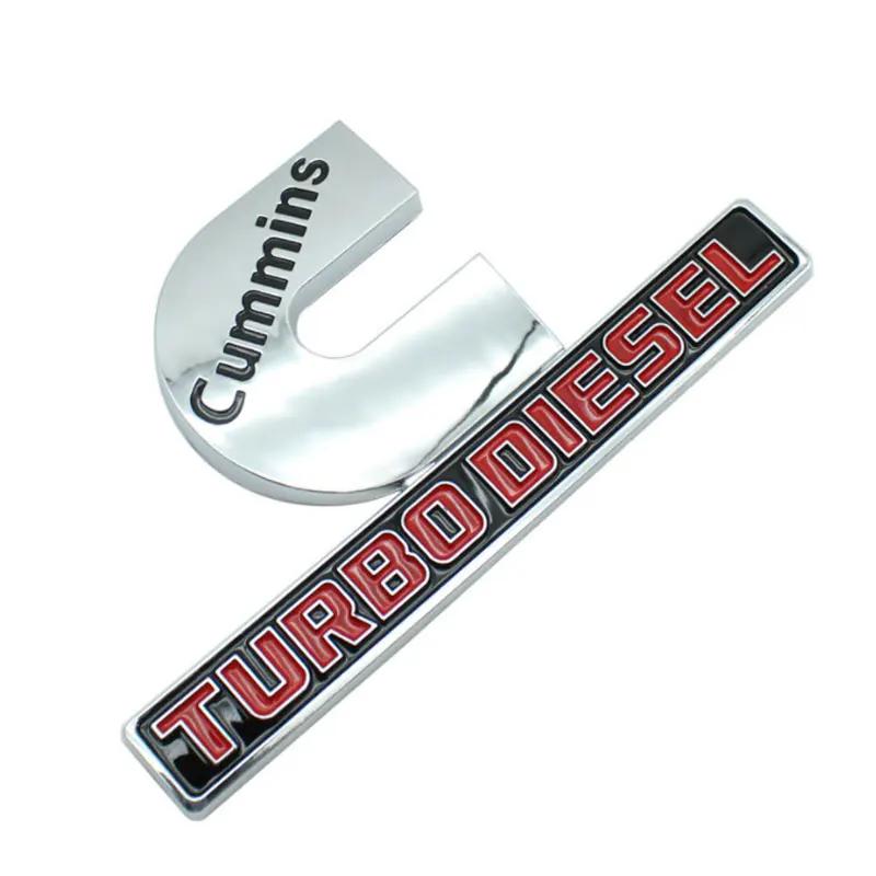 Автомобильные наклейки с логотипом CUMMINS TURBO DIESEL для пикапа Dodge RAM 1500 2500, аксессуары для тюнинга, декоративные наклейки на боковую часть кузова