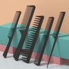 Carbon Fiber Comb Set Professional Hair Tail Comb Salon Cutting Comb