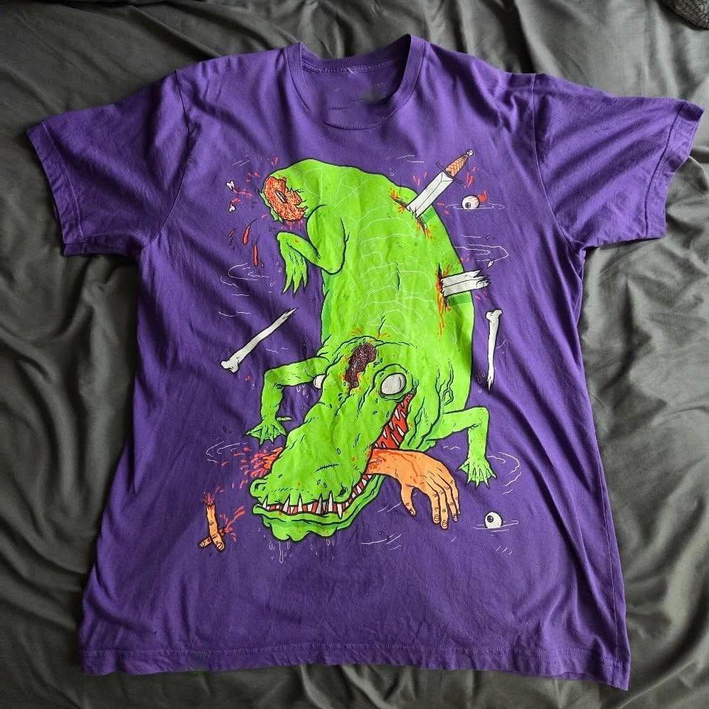Футболка DropDead Croc Уличный стиль Графический дизайн Унисекс