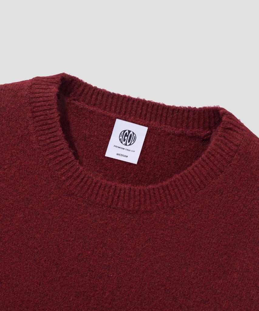 AGOD Essential Crop Knit [Red]