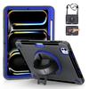 For iPad Pro 13 (2025)/13 (2024) Case Kickstand PC + TPU Rugged Cover with Shoulder Strap