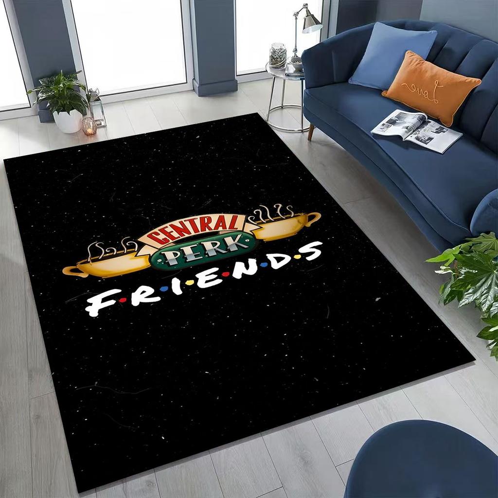 Классический коврик с логотипом Friends Central Perk для спальни, гостиной, дивана, домашний придверный коврик, декор, большой детский игровой нескользящий коврик для пола