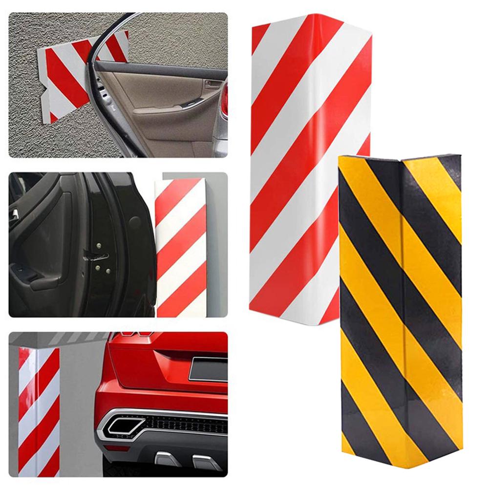 Новая 40x15x1,5 см автомобильная пена для защиты бампера гаражных ворот внешняя защита от царапин клейкая пена предупреждающий знак парковочный протектор