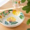Дизайн домашней посуды Abode [Этичная, Небьющаяся, Не содержит БФА] Садовая цветочная миска, Тарелка, Сервировочная миска, Миска для хлопьев, Прибл.. Диаметр 20 см,