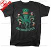 Mens Funny St Patricks Day T Shirt Octopus Tshirt Funny St Patricks Day Shirt Drinking Shirts Shamroctopus Cotton Tee Tops