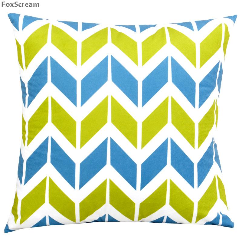 Декоративные подушки в скандинавском стиле, желто-серые чехлы с геометрическим рисунком, домашний декор, черный, белый цвет