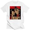 Muay Thai Therapy T Shirt for Men Pure Cotton Urban T-shirt Short Sleeves Thailand Martial Art Fighter Spirit Tee Clothing Gift
