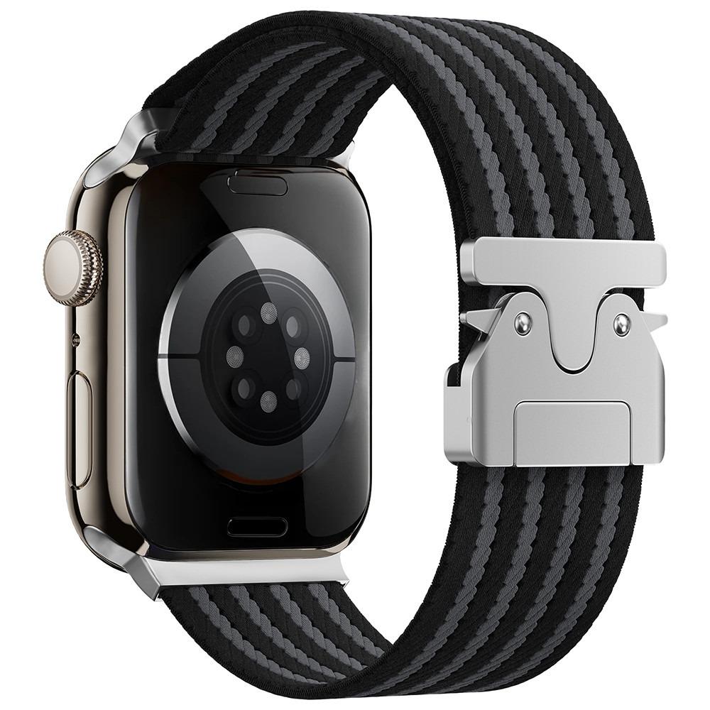 Эластичный ремешок URVOI для Apple Watch Ultra 2 1 Серии 10 9 8 7 6 5 4 SE Плетеный нейлоновый ремешок для iWatch браслет с парашютной пряжкой