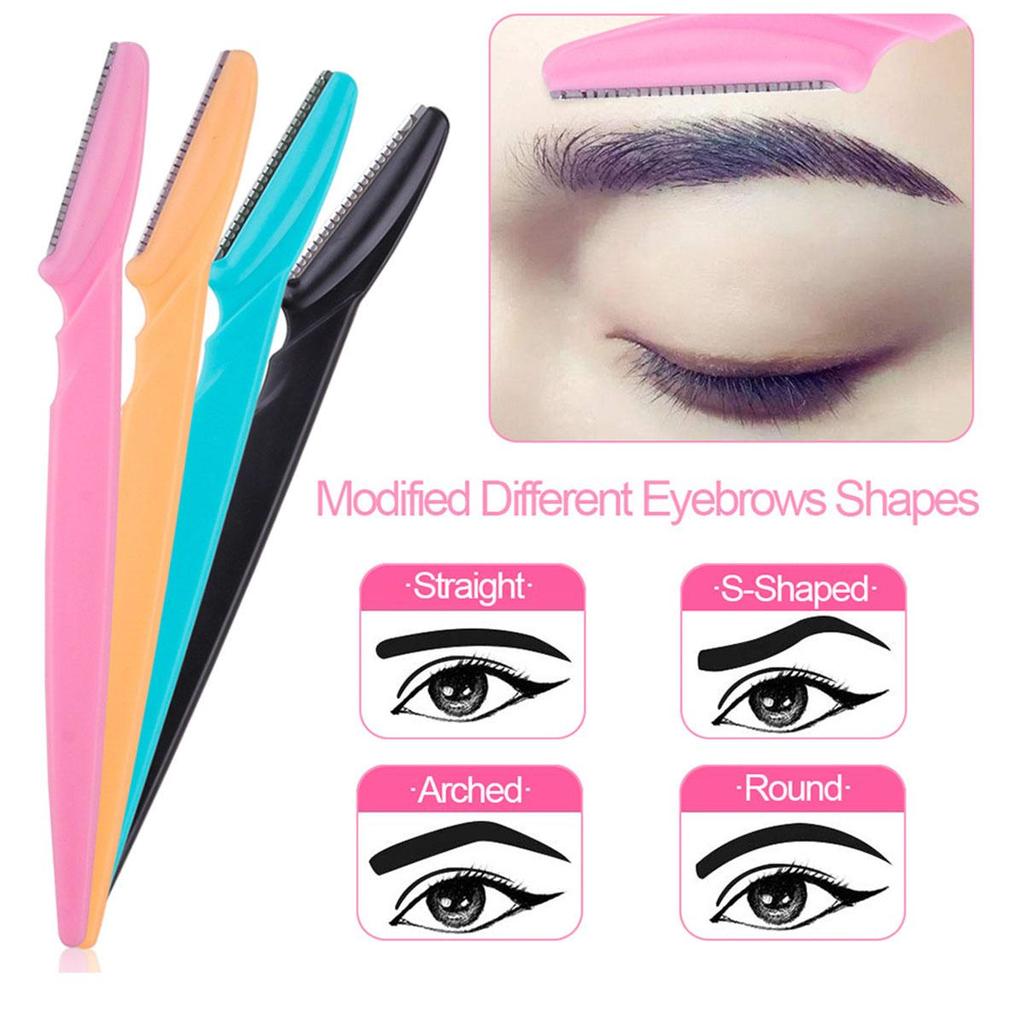 30Pcs Eyebrow Razors Multipurpose Exfoliating Dermaplaning Tool Face Razor and Eyebrow Razors for Women Men with Cover