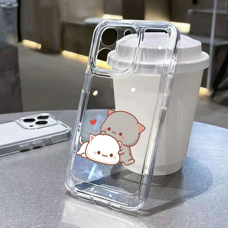 Cute Animal Cat Pattern Phone Case For Xiaomi Mi 15 T Pro 14T 13T 12T Mi 17 Pro 15 14 13 12 11 Lite 5G Clear Bumper Cover