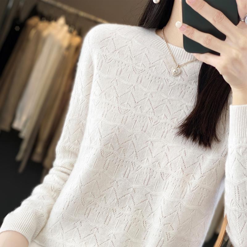 Женский свитер, кашемир Цинхэ, 30% кашемир, 70% шерсть, зимний вязаный пуловер, осенний свитер, женский кашемировый свитер, вязаный топ с длинным рукавом