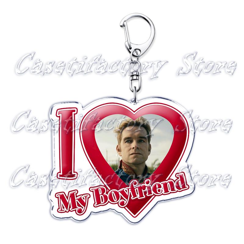 Горячий сериал Пацаны I Love My Boyfriend Брелок Брелки Хоумлендер Билли Бутчер Кольцо для Сумки Подвеска Брелок Украшения Подарки для Фанатов