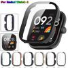 PC Case + Glass Film for Redmi Watch 4 Protection Full Shell Replacement Strap for Xiaomi Redmi Watch4 Protective Cover Cases