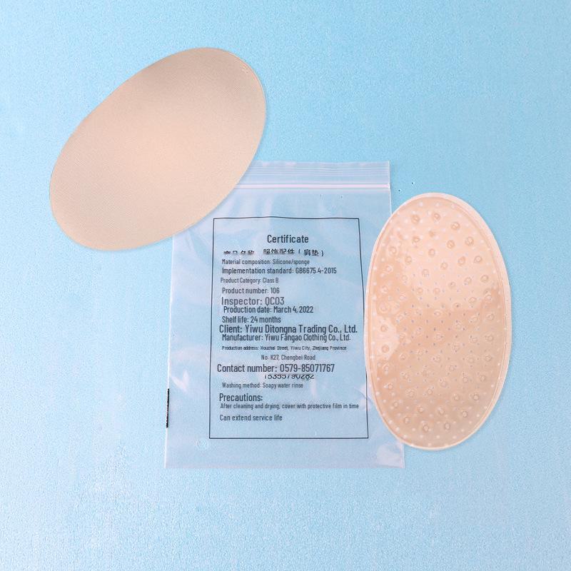 Beautiful Right-angle Silicone Shoulder Pads for Men and Women - Sponge Padding for Narrow Shoulders, Invisible, Anti-slip Stickers
