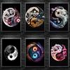 Tai Chi Yin And Yang Balance Landscape Prints Poster Canvas Painting Modern Wall Art Pictures For Living Room Bedroom Home Decor No Frame