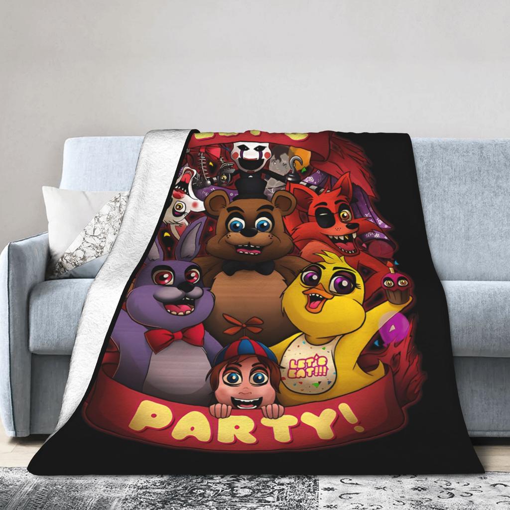 FNAF У Фредди Давайте Веселиться Плед Бархатный Осенне-Зимний Многофункциональный Супер Теплый Плед для Дивана Офиса Покрывало