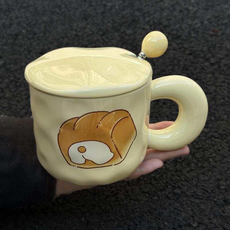 Милая милая кружка подарок на день рождения девушка дарит девушке креативная практичная чашка большая вместимость керамическая чашка с крышкой