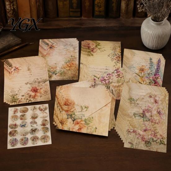 Stationery Writing Paper Set Watercolor Letterhead Set, Envelopes Letter And Stickers Artistic Supplies Kit, Handwritten Correspondence Birthday