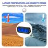 Solar Car Clocks Automotive Electronic Led Digital Clock Thermometer Hygrometer Display Time with Luminous Car Accessories