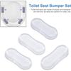 5PCS Silicone Toilet Seat Bumper Shockproof Pads Toilet Seat Anti-collision Sticker Toilet Seat