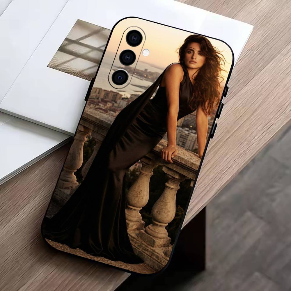 P-Пенелопа Крус-A Чехол для телефона Samsung Galaxy A73,A72,A71,A70,A53,A52,A51,Мягкий силиконовый черный чехол