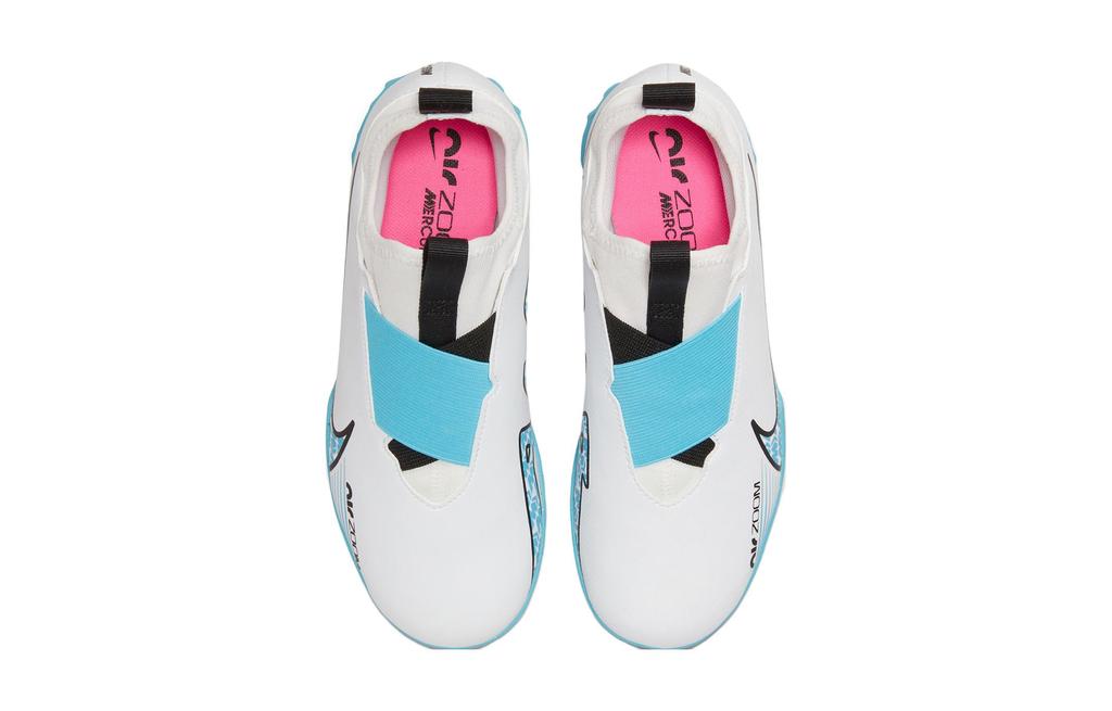 Nike Футбольные бутсы Nike Zoom Vapor 15 Academy с амортизацией Anti-Kick, низкие, для детей, Бело-синие, DJ5621-146