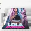 Лола Индиго испанская певица танцовщица фланелевое одеяло мягкое прочное покрывало для спальни путешествия офис модное покрывало