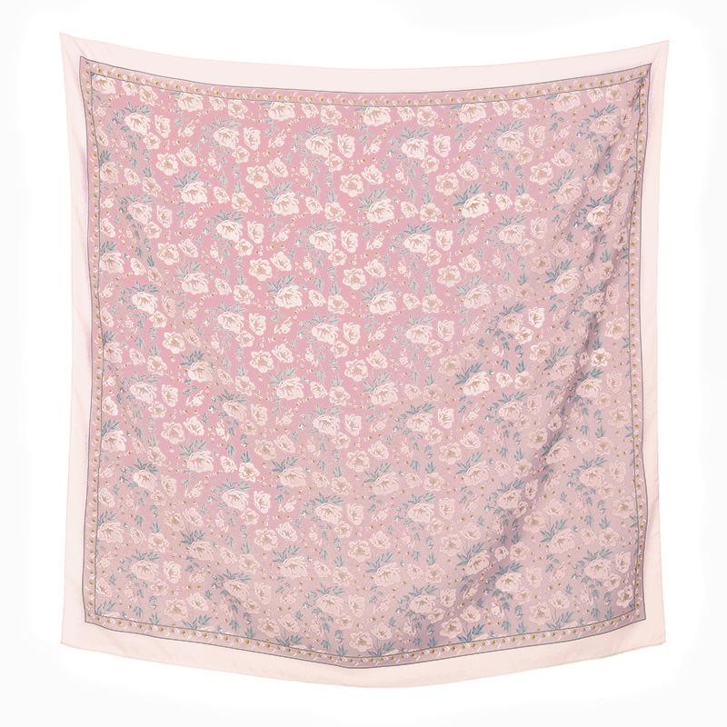 Autumn and Winter Hot-selling New Floral Printing Large-size Square Scarf Women's Popular Malay Women's Headscarf