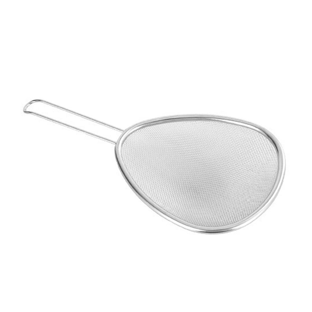 Сетчатая ложка-дуршлаг из нержавеющей стали 304, серебристая, кухонная утварь, дуршлаг для еды, ложка для корейской лапши, дуршлаг для овощей, дуршлаг для хот-пота