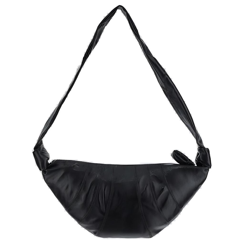 Lemaire Cotton Croissant Bag Croissant Shoulder Bag Medium Women's Black BG0001-LF1329-BK999