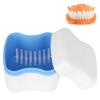 3 Colors Denture False Teeth Storage Box Case With Filter Screen Dental Appliance