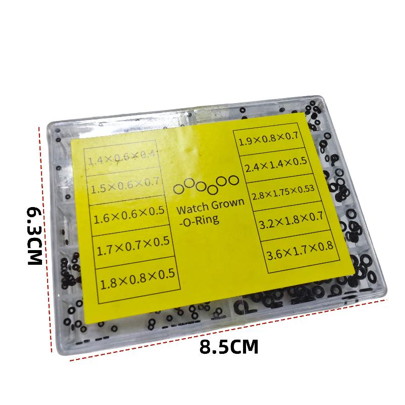 1 Set Watch Crown Gaskets Watch Repair Tools Mini Rubber Washer O-Ring Watch Crown Waterproof Watches Seals Watchmaker Tool