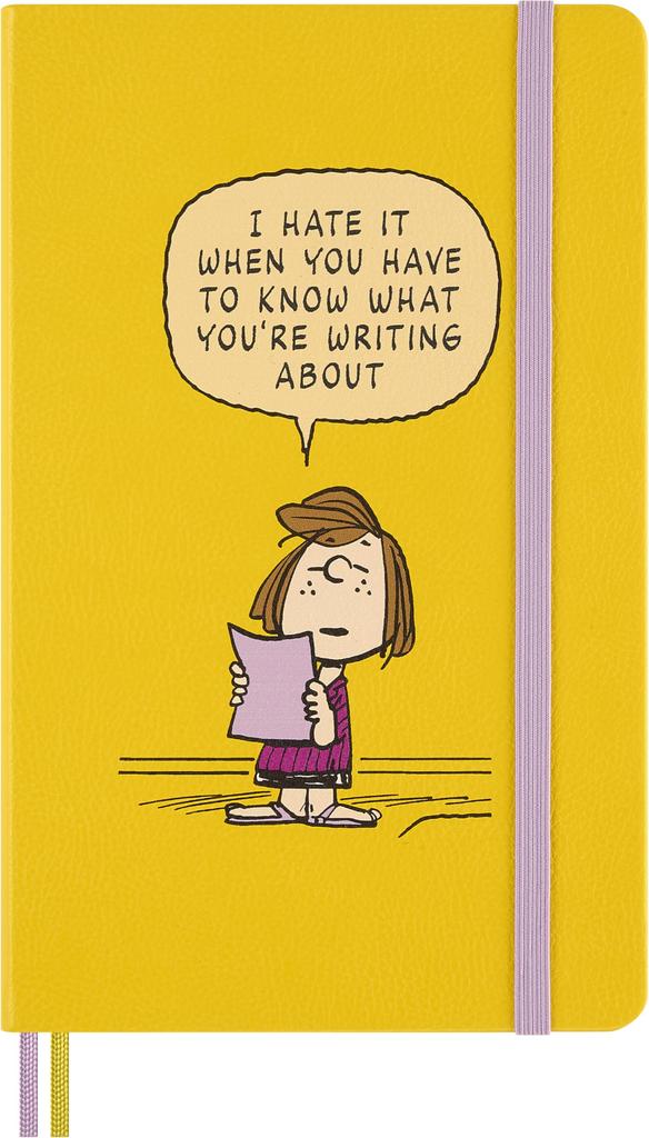 Moleskine Peanuts Peppermint Patty Notebook Hardcover Large Size Wide X 21cm Lined Yellow LEPENB31HPATM26 (13cm Long)