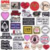 5pcs /Lots Letter Slogan Patch Letter Embroidered Patches Jackets Hats Sew Badges Patch Iron On Patches For Backpack Diy Stickers