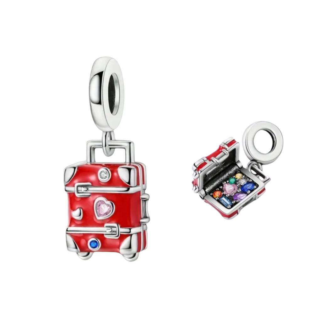 Новые медные красные шармы бусина-сердце для медицинского персонала подходят для оригинального браслета-шарма для женщин DIY изготовление модной бижутерии вишня