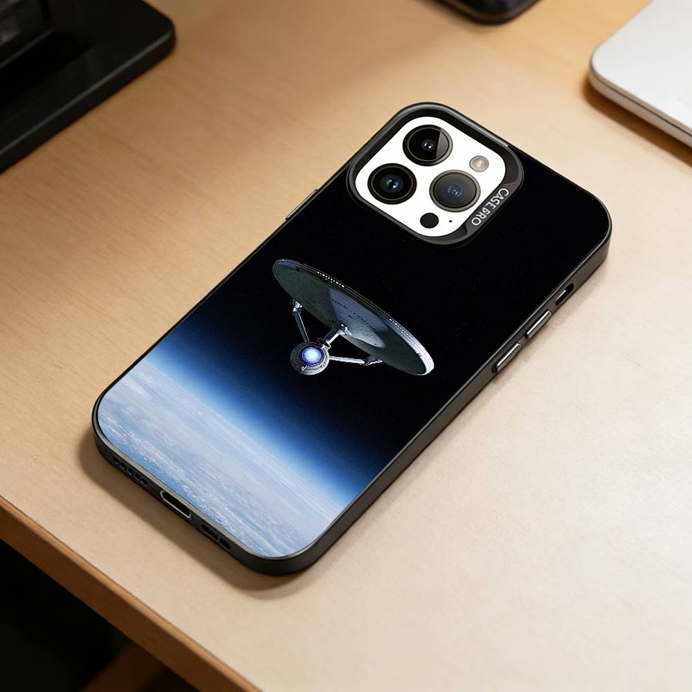 S-Star Trek Ships Phone Case For iPhone 17,16,15,14,13,12,11 Plus,Pro Max,XS,Colorful Silver Black Cover