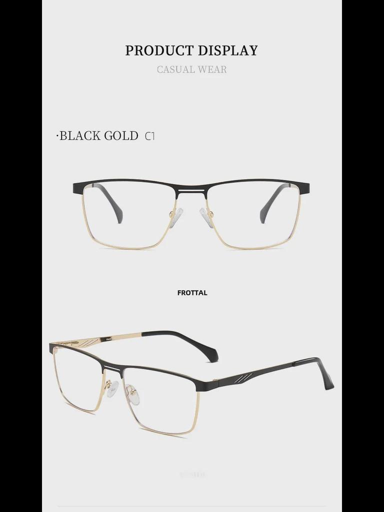 Мужские металлические очки с защитой от синего света — идеально подходят для путешествий, вождения и уличного стиля