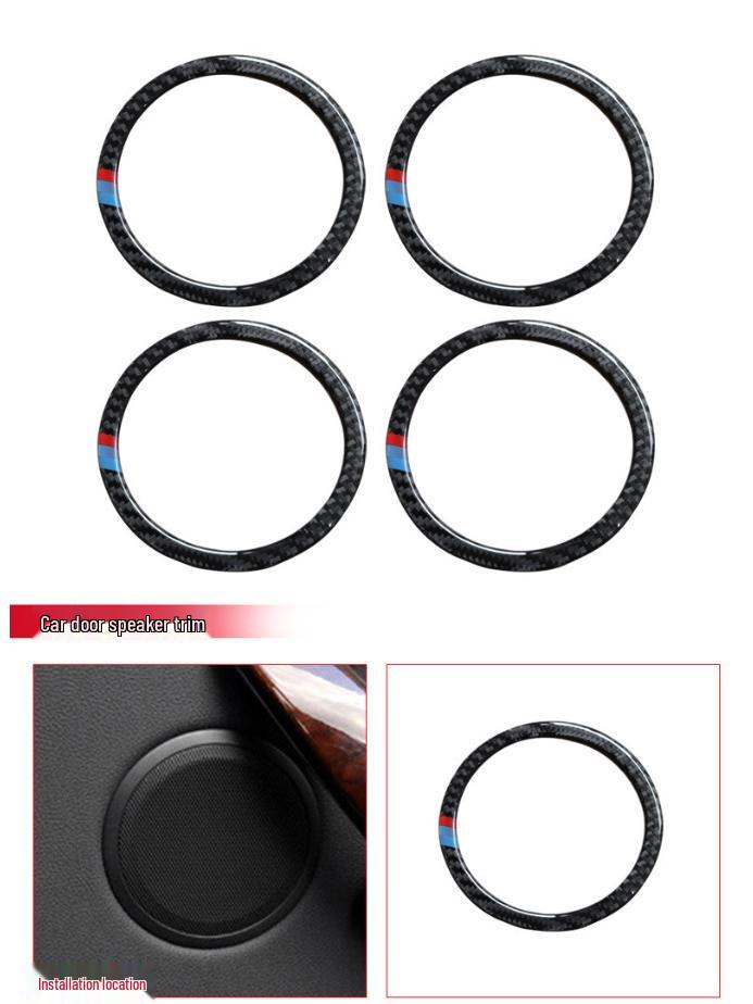 Модификация интерьера BMW 3 серии 320Li из углеродного волокна для F30: Декоративные накладки на панель КПП и воздуховоды центральной консоли.