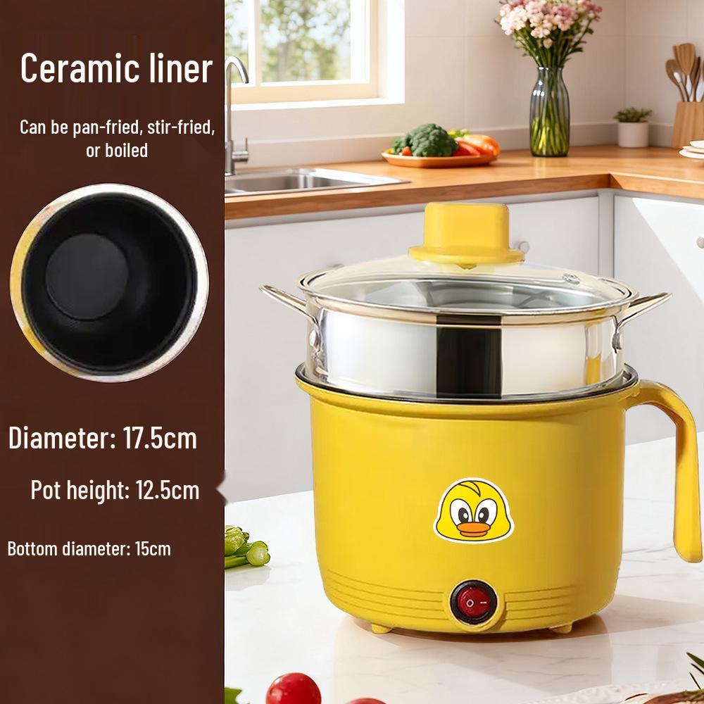 Многофункциональная электрическая плита с антипригарным покрытием: Горшочек для лапши быстрого приготовления большой емкости для общежития